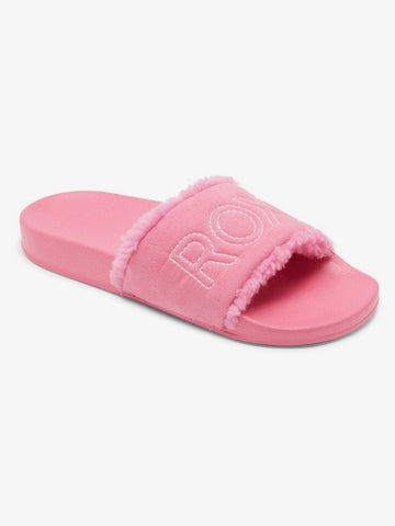 ROXY Girls Slippy Fur Sandals