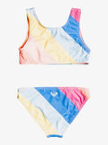 ROXY Touch Of Rainbow Crop Top Bikini Set