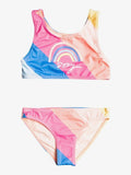 ROXY Touch Of Rainbow Crop Top Bikini Set
