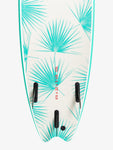 Roxy Soft Bat 6'6" Soft Top Fish Surfboard Blue Topaz
