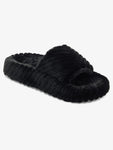 ROXY Slippy Cozy Fur Sandals