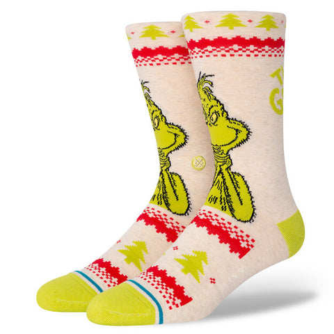 Stance Grinch Sweater Casual Adult Socks