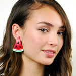 Vinca XL Watermelon Earrings
