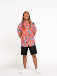 Volcom Leaf Spray Woven Mens S/S Button Up