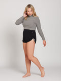 Volcom Womens Lil Fleece Shorts Solid