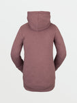 Volcom Womens Tower Pullover Hoodie Rosewood