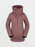 Volcom Womens Tower Pullover Hoodie Rosewood