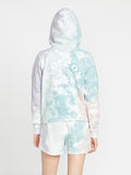 Volcom Womens Truly Stokin Tie Dye Pullover Hoodie