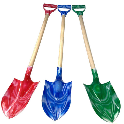 Wooden Shovel w/ Plastic Spade & Handle