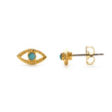 Amano Studio Eye of Protection Stud Earrings Turquoise