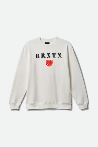 Brixton Supply Co. Mens Peace Shield Crewneck Sweatshirt