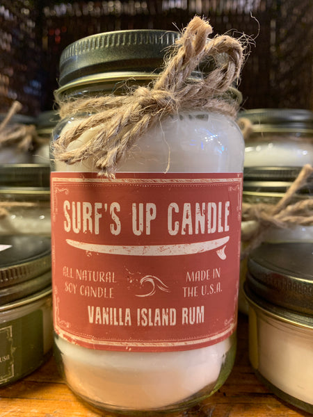 Surf Wax 8oz All Natural Soy Candle by Surf's Up Candle