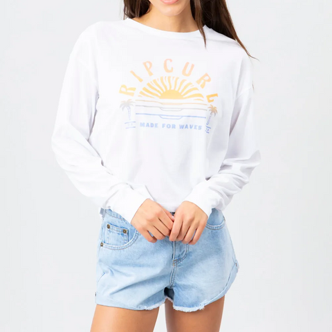 Rip Curl Womens Sunset Sessions Long Sleeve Crop Tee
